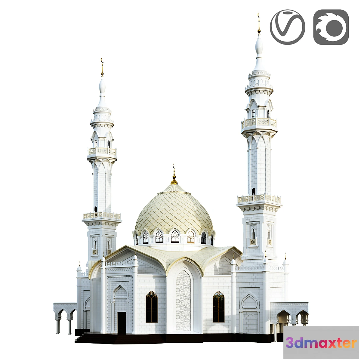 1352010 - White mosque 3D Max
