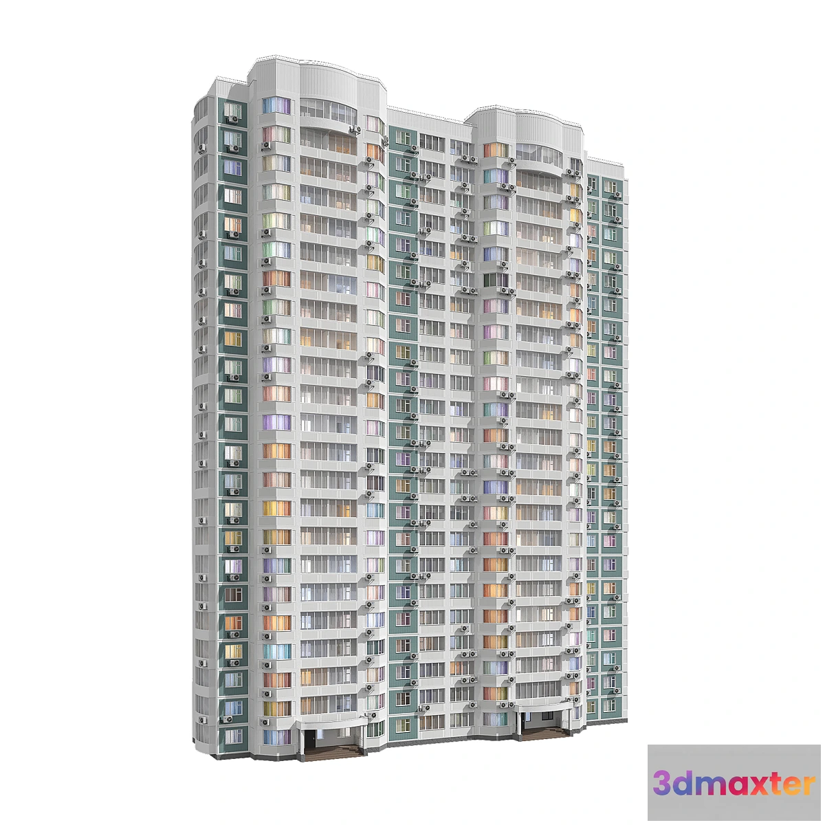 1352196 - KOPE M sail 2 sections 23 floors 3D Max