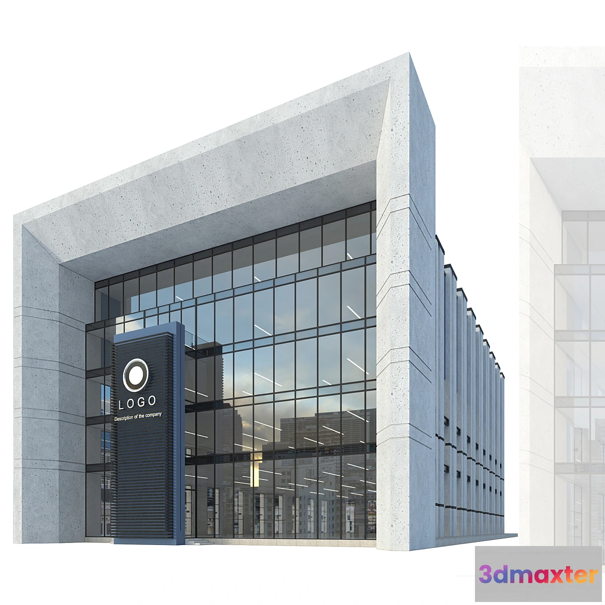 1356750 - Modern Commercial Building No1 - No.2 3D Max