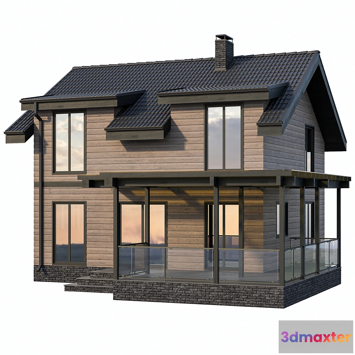 1398090 - Country cottage with terrace 3D Max