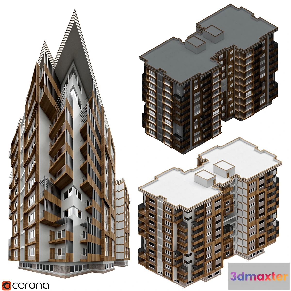 1398434 - Residential Building 3D Max