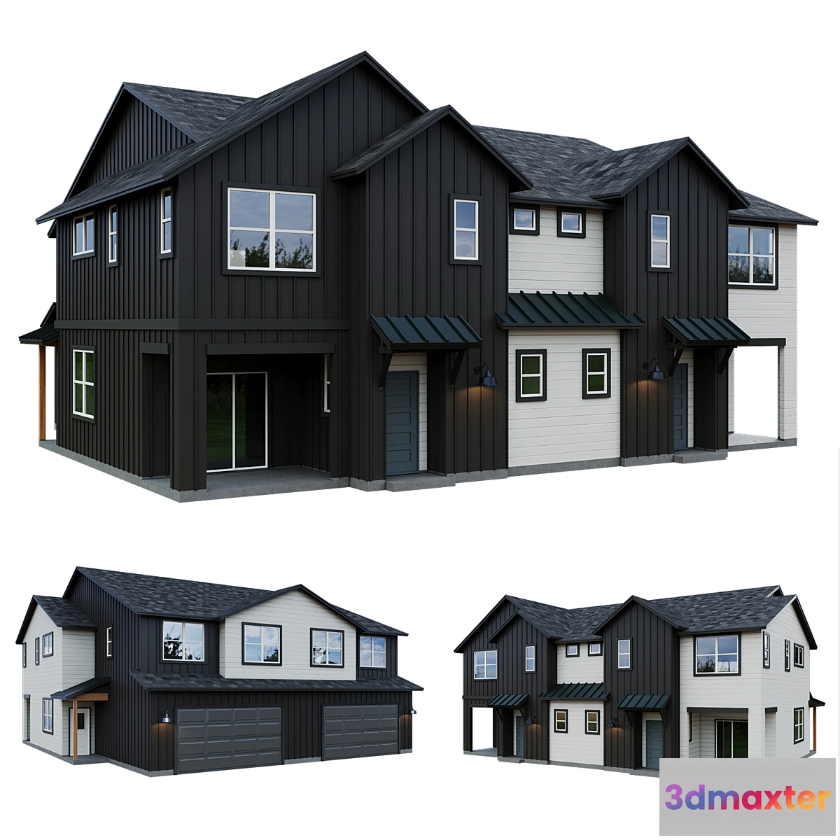 1405824 - Low Poly American House 09 3D Max