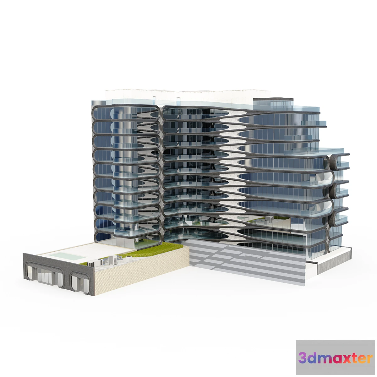 1412544 - Zaha Hadid Building 520 West 28th Street NY 3D Max