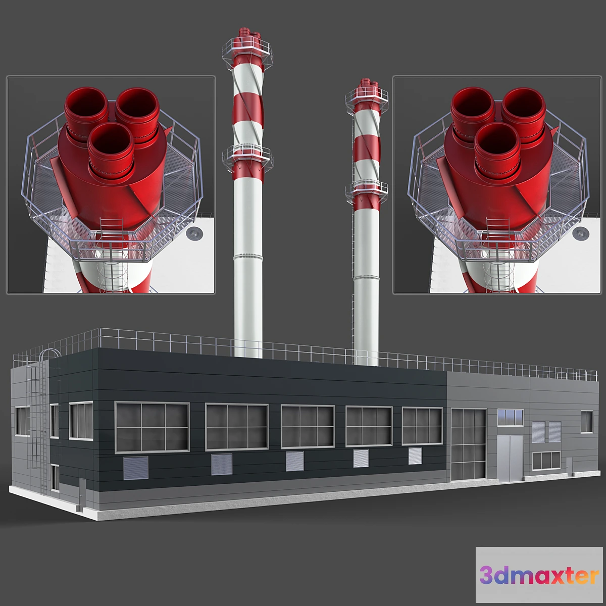 1413898 - Boiler room 3D Max