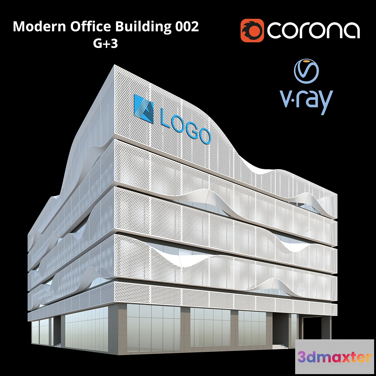 1415038 - Modern Office Building 002 G + 3 3D Max