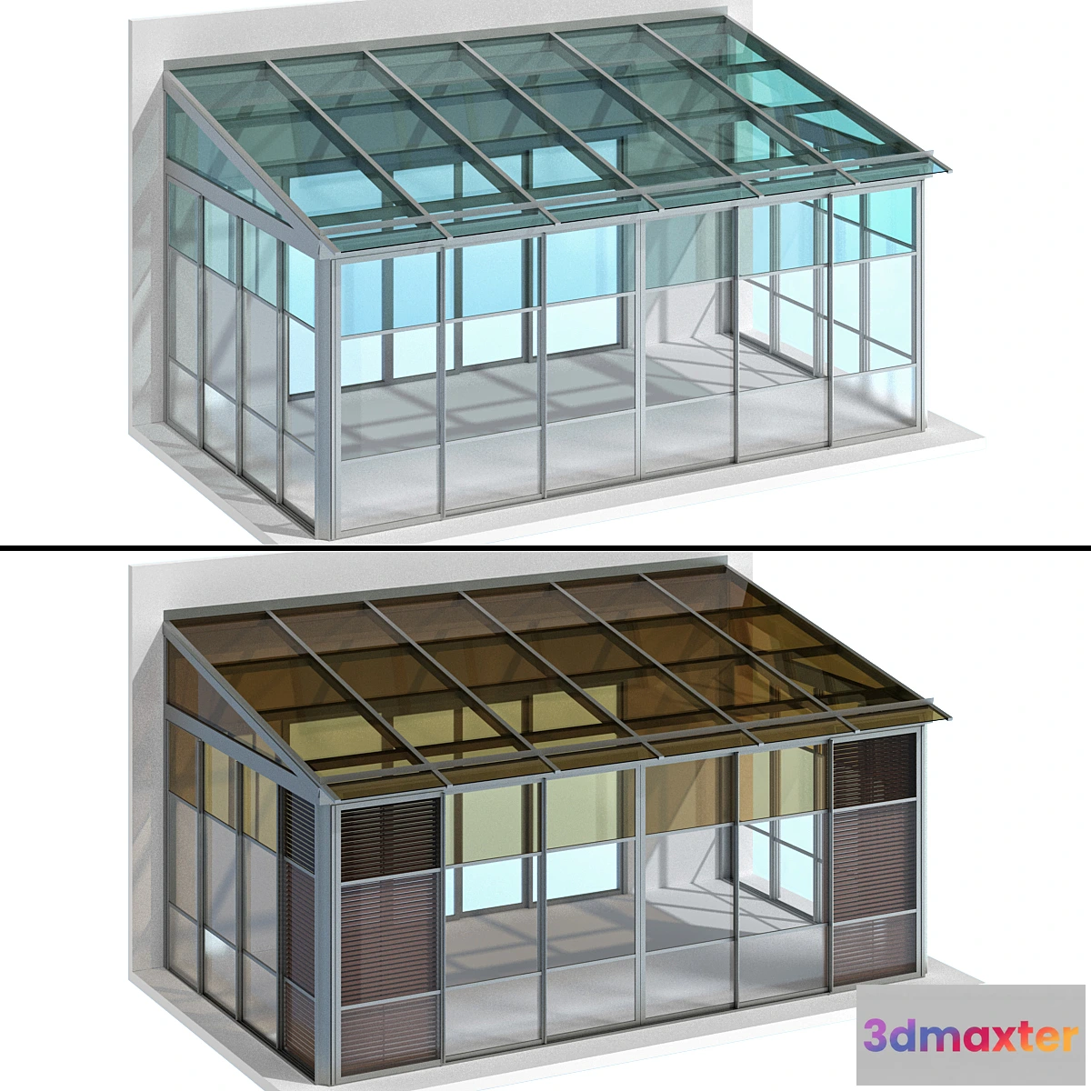 1418898 - Metal glazed veranda terrace 3D Max