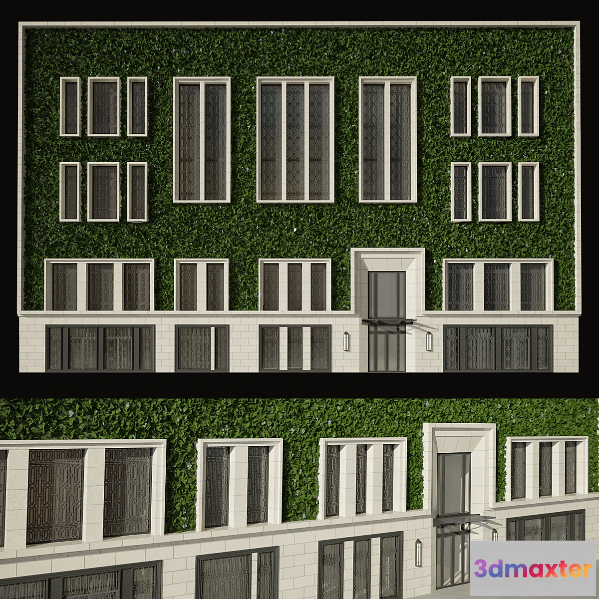 1421084 - The facade of the building 3D Max