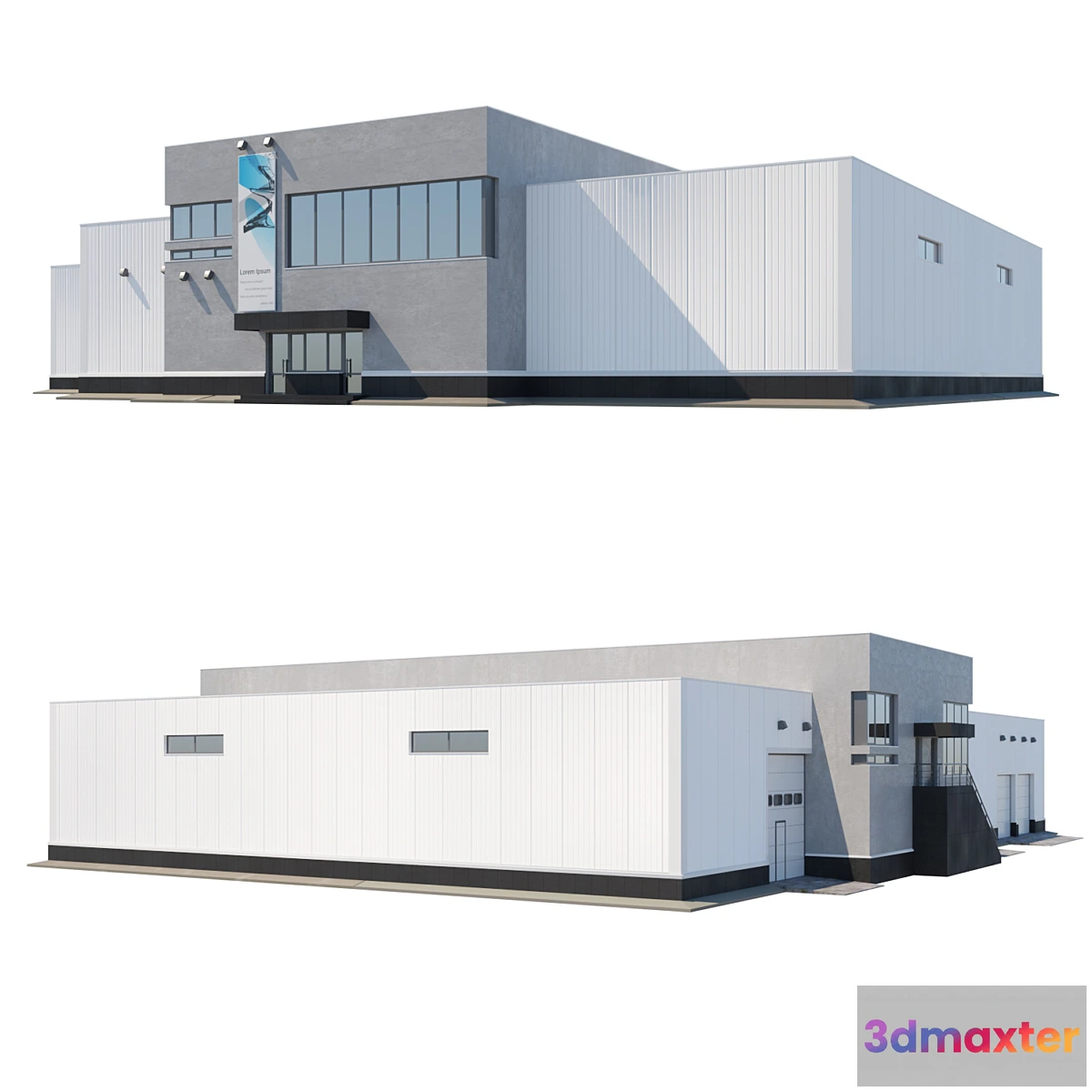 1424692 - Industrial building 3D Max