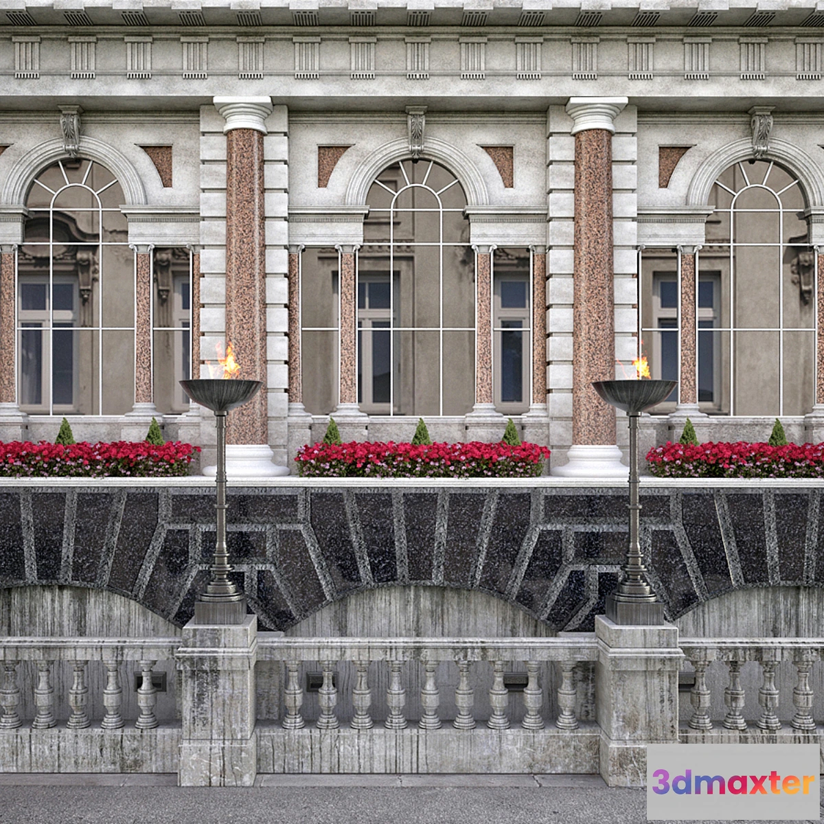 1429986 - The facade Fleet Street Historical Building London 3D Max