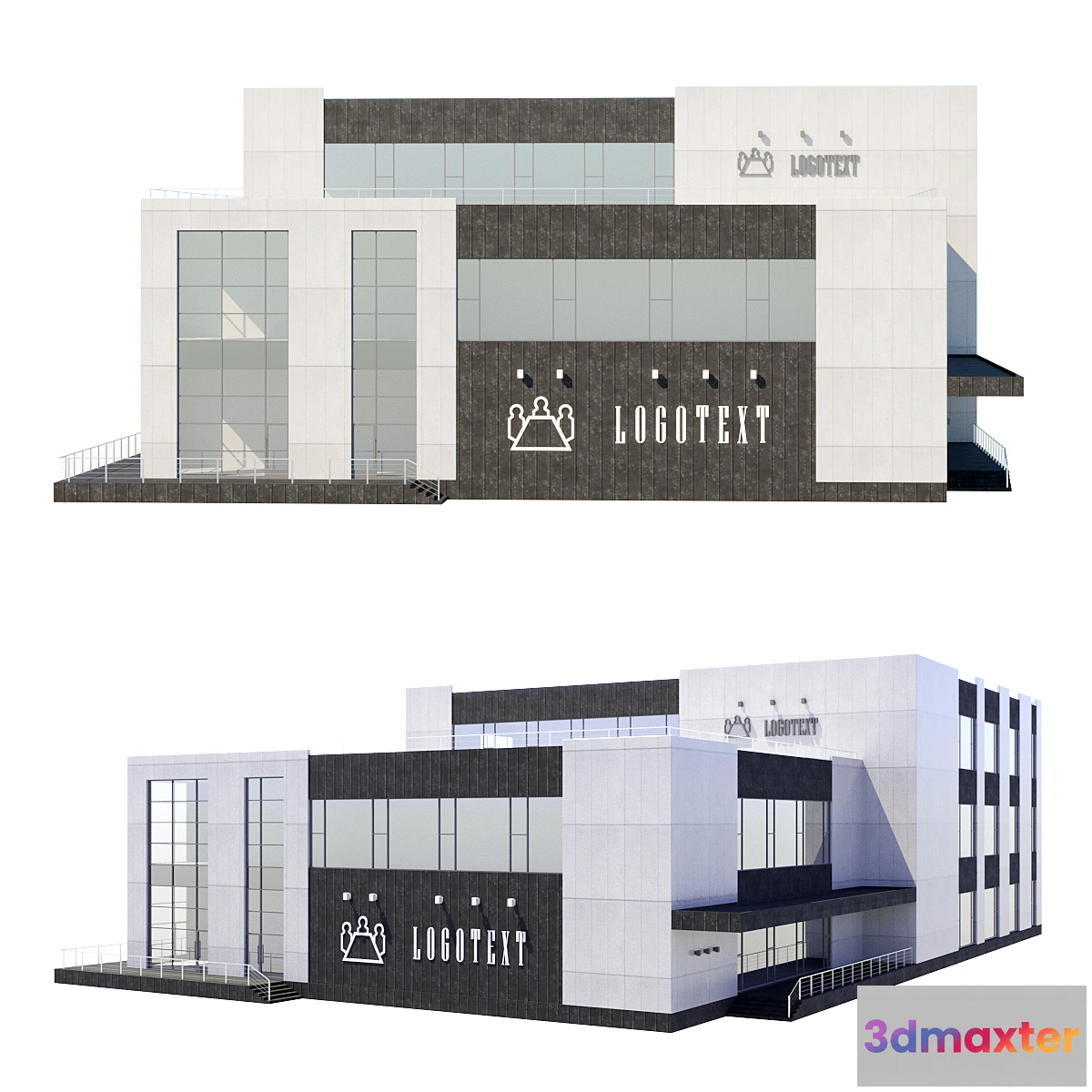 1455492 - Three-story office building 3D Max
