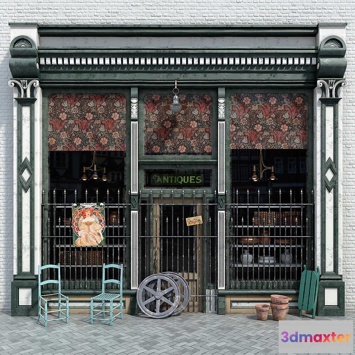 1456940 - Facade Antique shop 3D Max