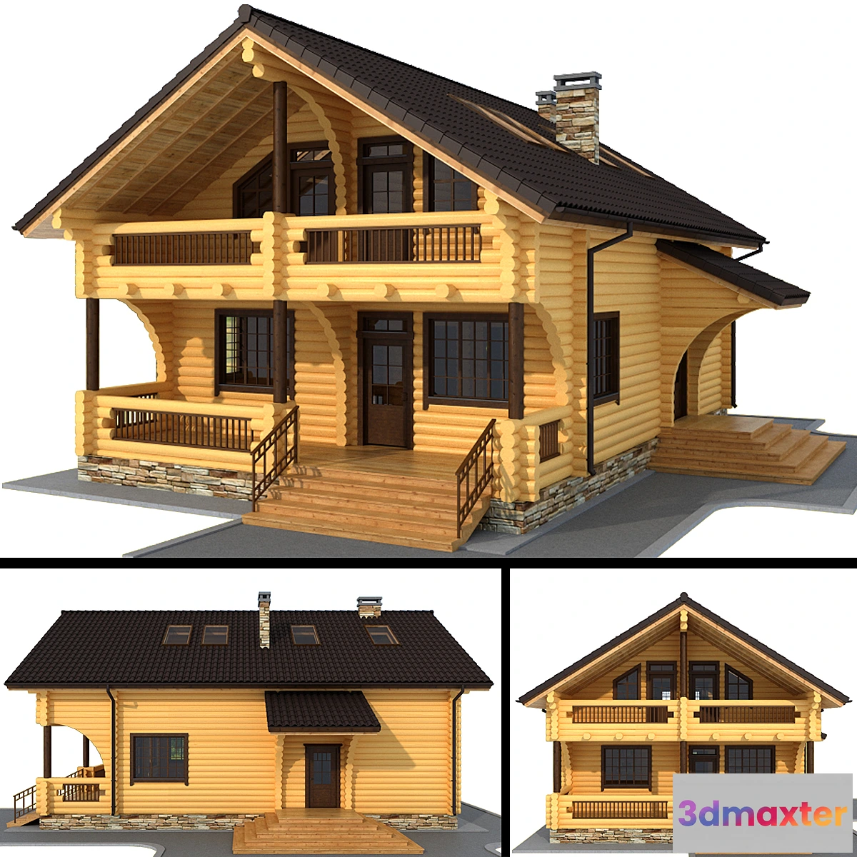 1461274 - Log house (logs) 3D Max