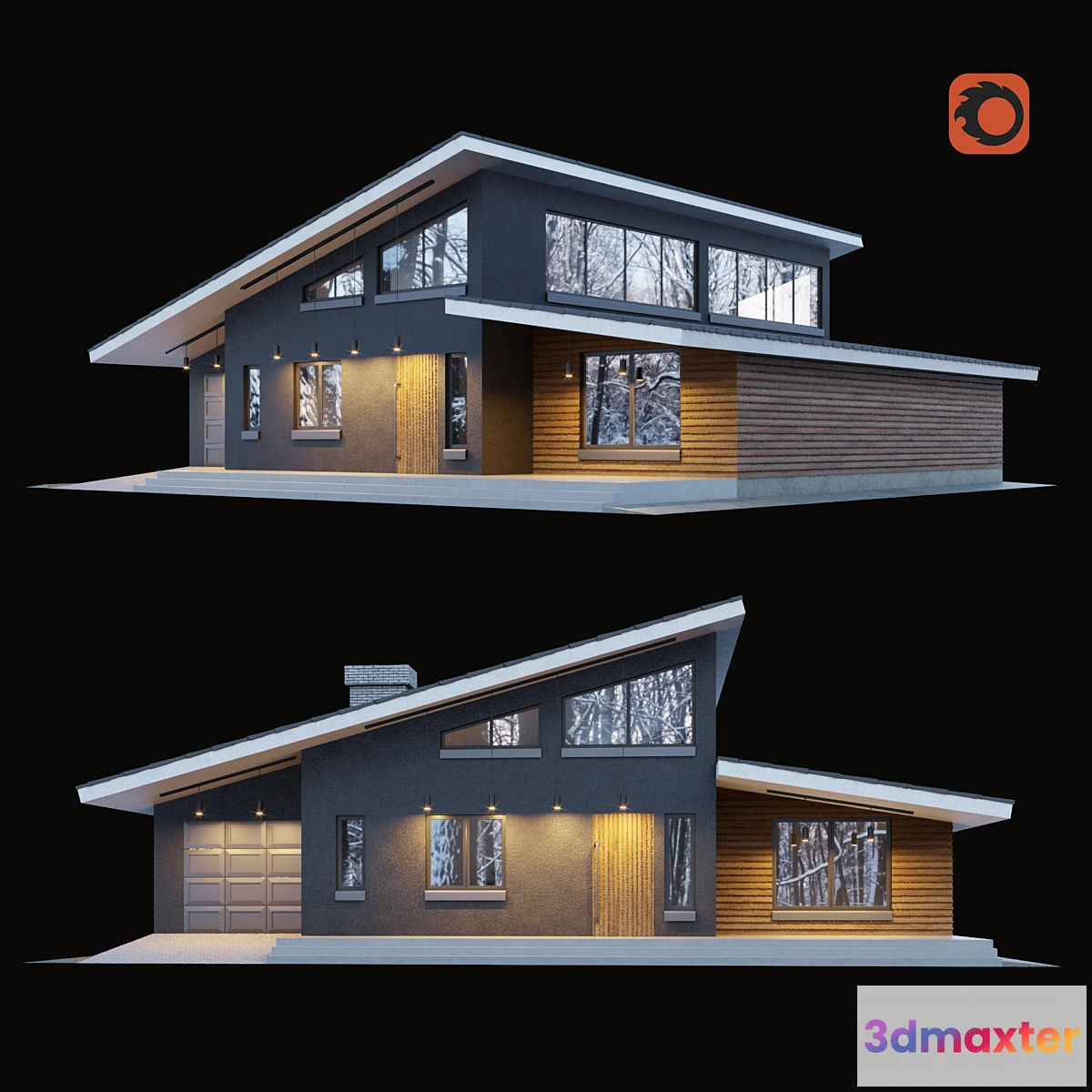 1467088 - Modern cottage 3D Max