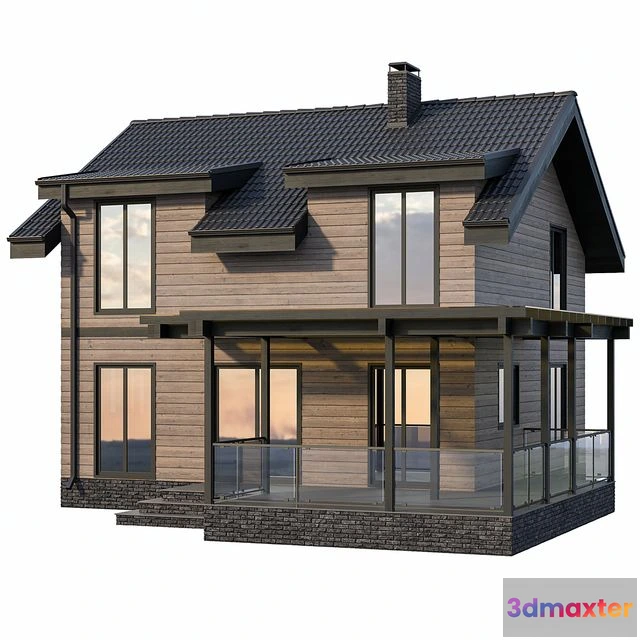 1550987 - Country cottage with terrace 3D Max