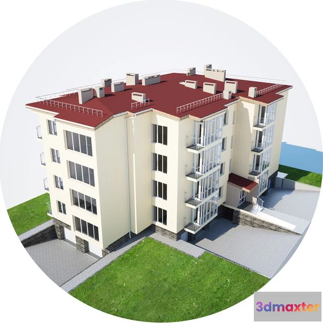 1553741 - Apartment house v.03 3D Max