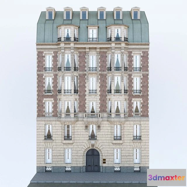 1557093 - Facade French building 3D Max