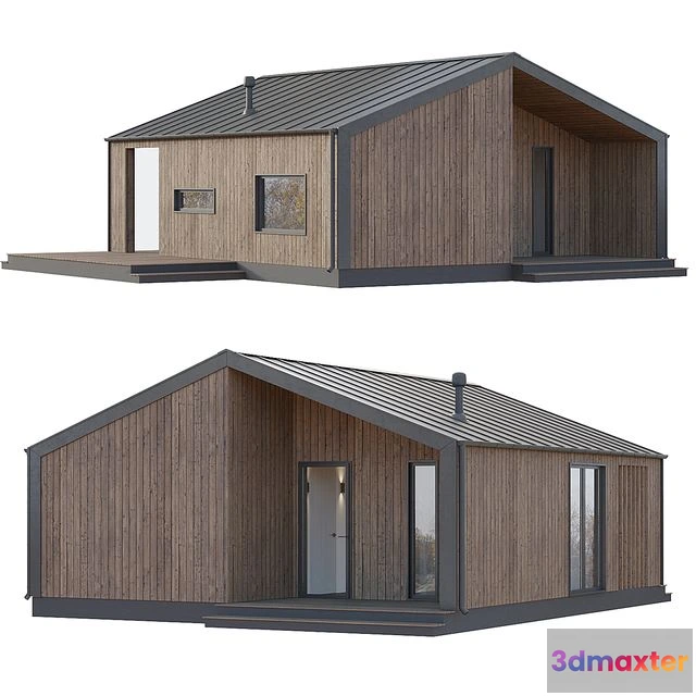1561575 - BarnHouse 01 with a terrace 3D Max