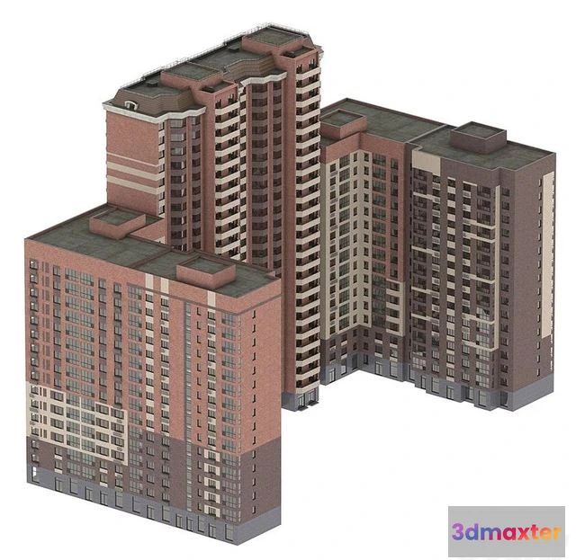 1563852 - House building brick concrete 3D Max