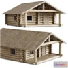 1566538 - Log house 3D Max