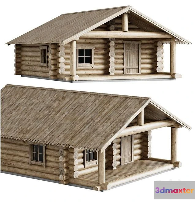 1566538 - Log house 3D Max