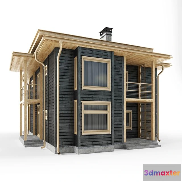 1568632 - House Architecture Building bar wooden 3D Max