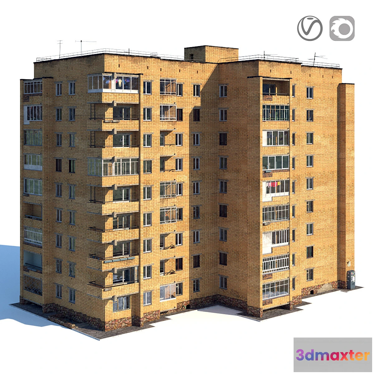 540803 - Soviet nine-story house