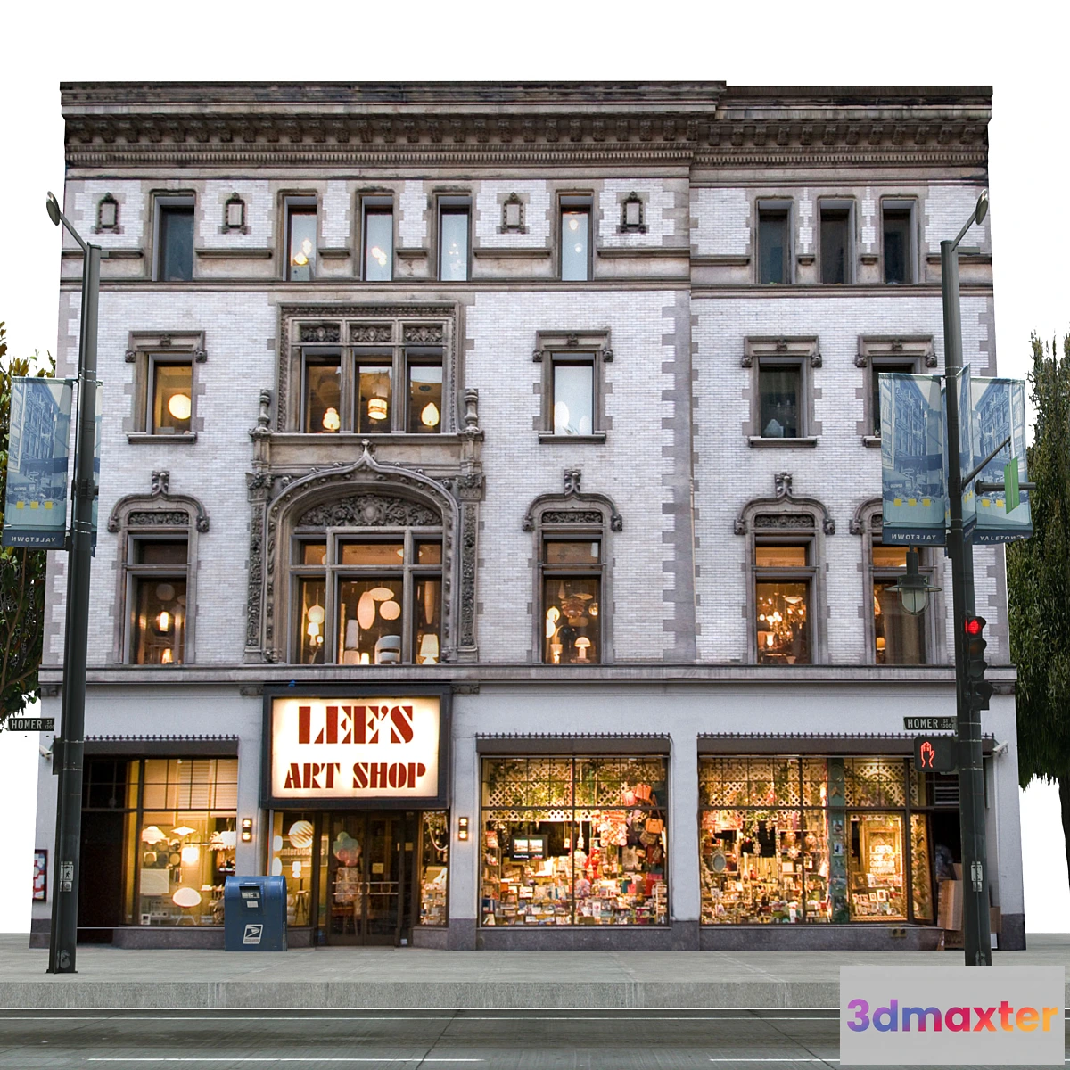 589936 - Facade for the background Vol 6 Shop and street