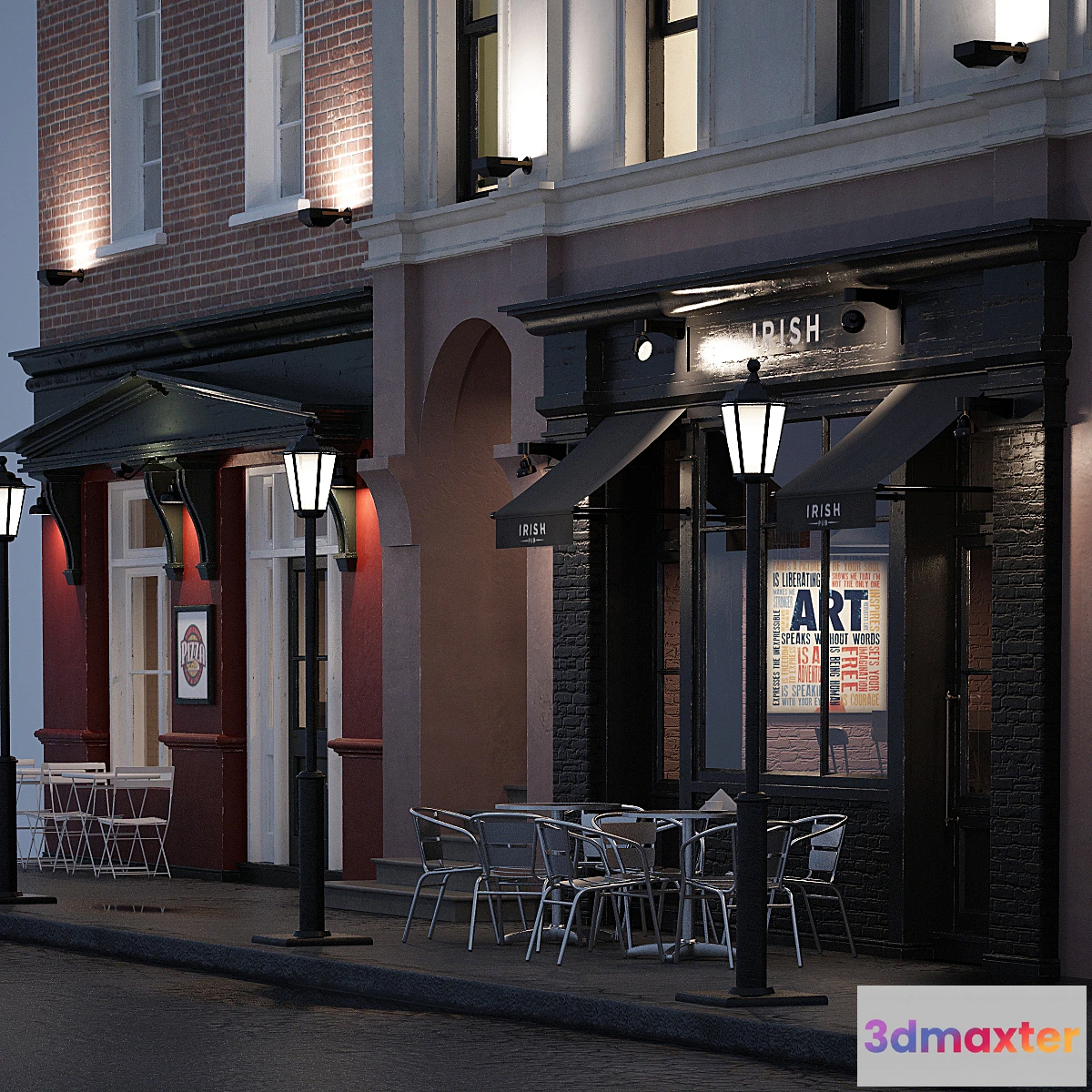 666511 - Evening facade for the background