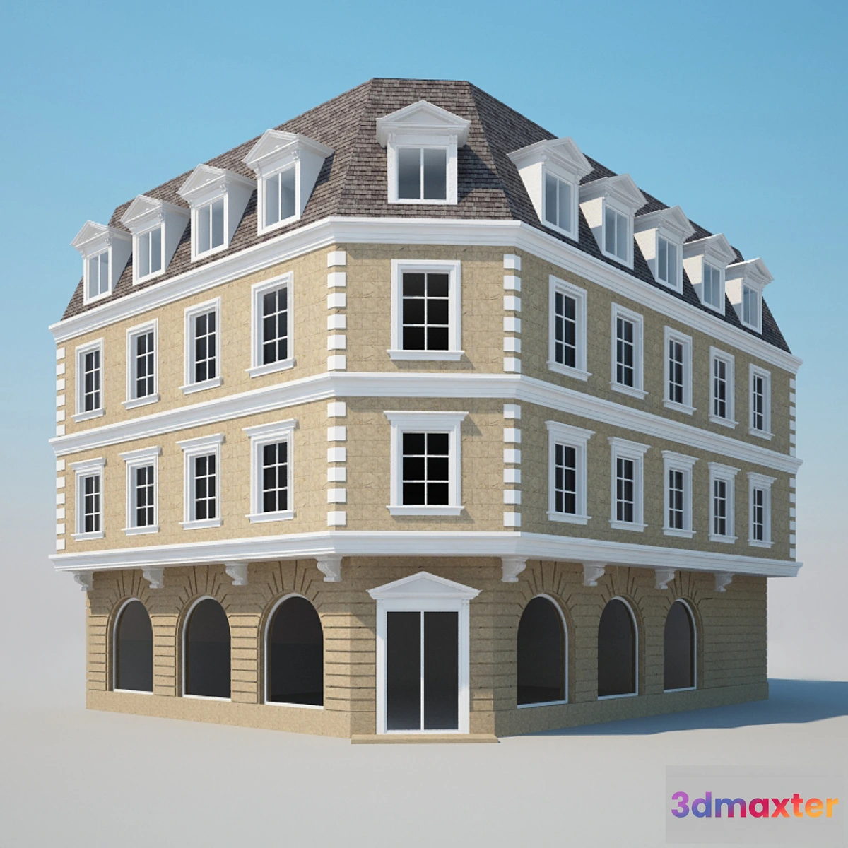 802538 - Corner house in European style