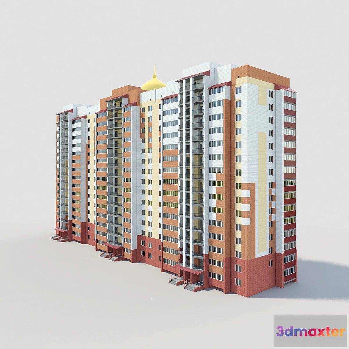 802560 - 15-storey building with a dome