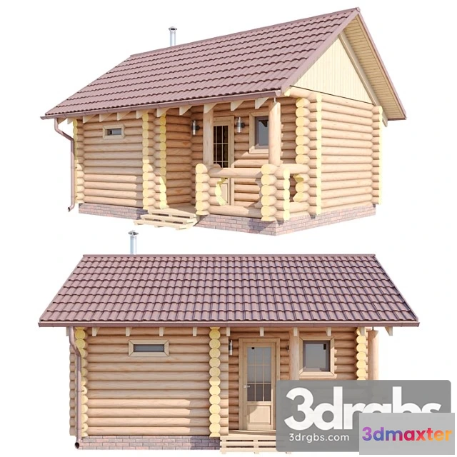 905018 - Bania Iz Brevna 4 5kh6m 1