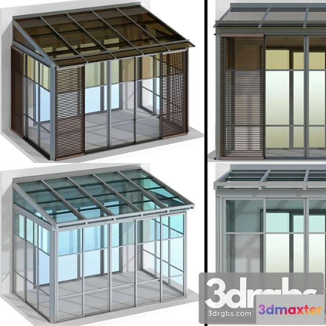 905528 - Metal Glazed Terrace Veranda Metal Glazed Veranda Terrace