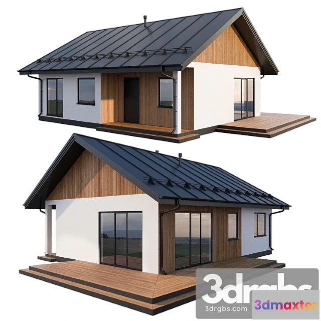 905534 - Modern cottage with click seam roof