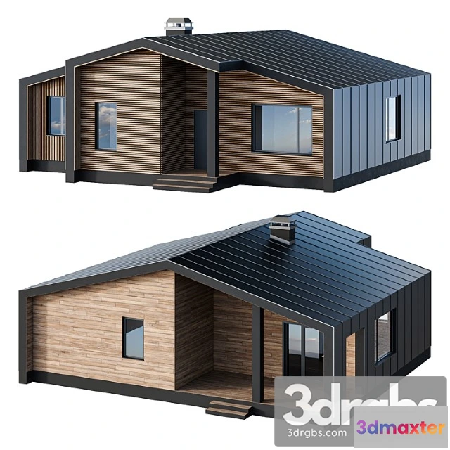 905644 - One-story barnhouse in two facade finishes