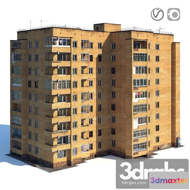 905748 - Soviet nine-story house