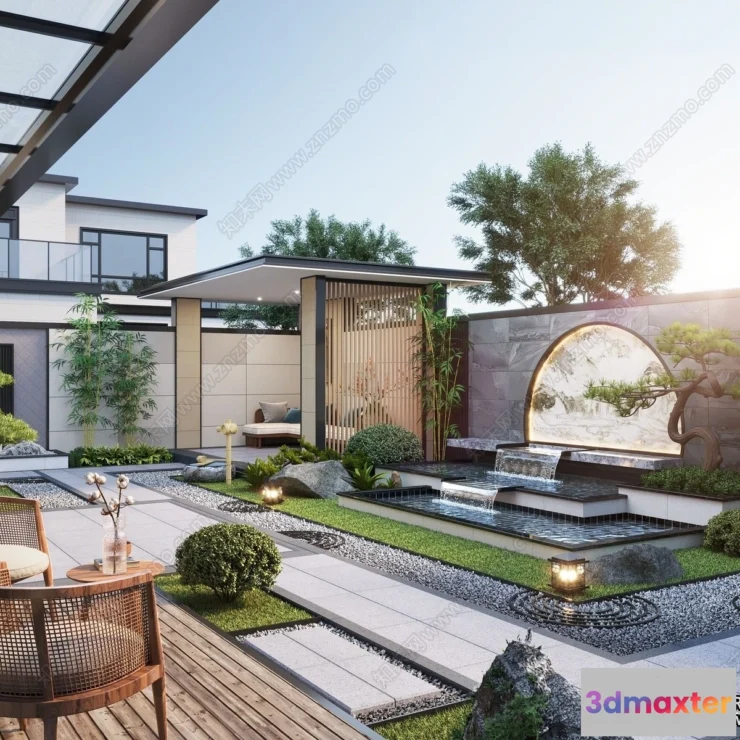 1358263 - Garden 3D Models - Architecture Decor 3D - 283 3D Max