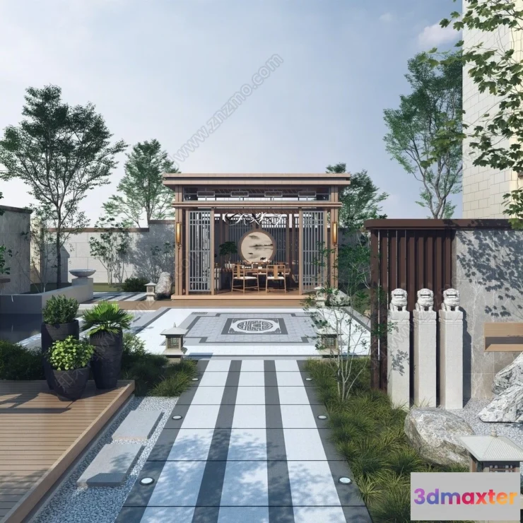 1360810 - Garden 3D Models - Architecture Decor 3D - 321 3D Max