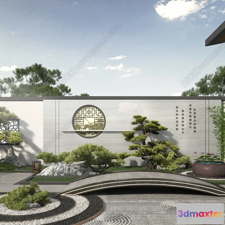 1360875 - Garden 3D Models - Architecture Decor 3D - 322 3D Max