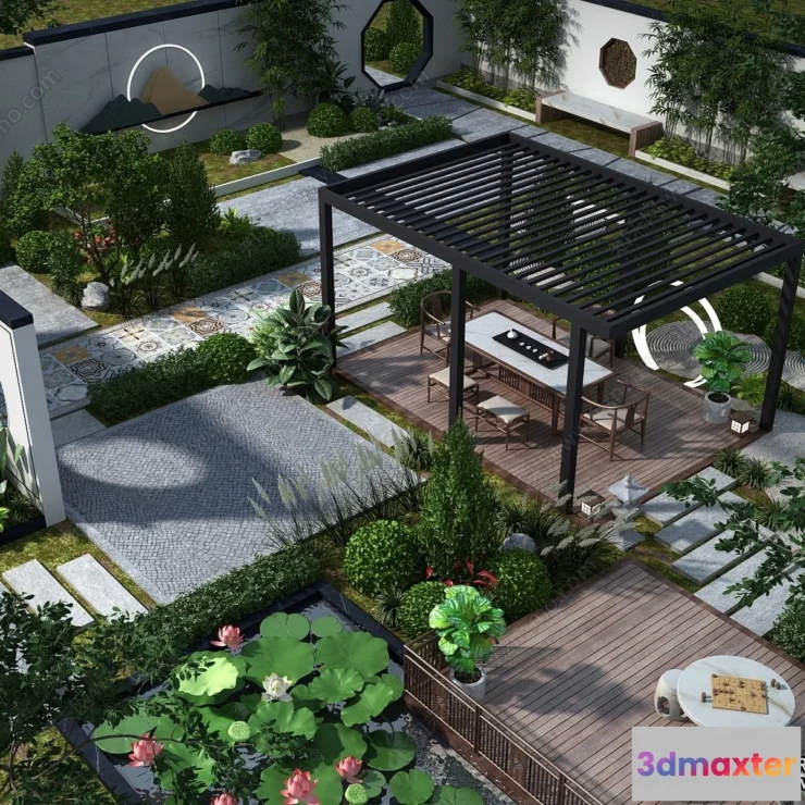 1361074 - Garden 3D Models - Architecture Decor 3D - 325 3D Max