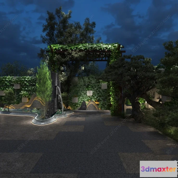 1361395 - Garden 3D Models - Architecture Decor 3D - 330 3D Max