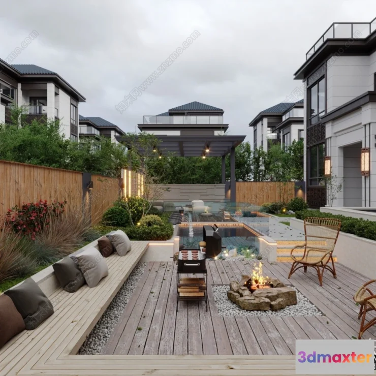 1361758 - Garden 3D Models - Architecture Decor 3D - 335 3D Max