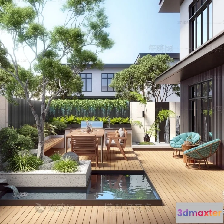 1363356 - Garden 3D Models - Architecture Decor 3D - 359 3D Max