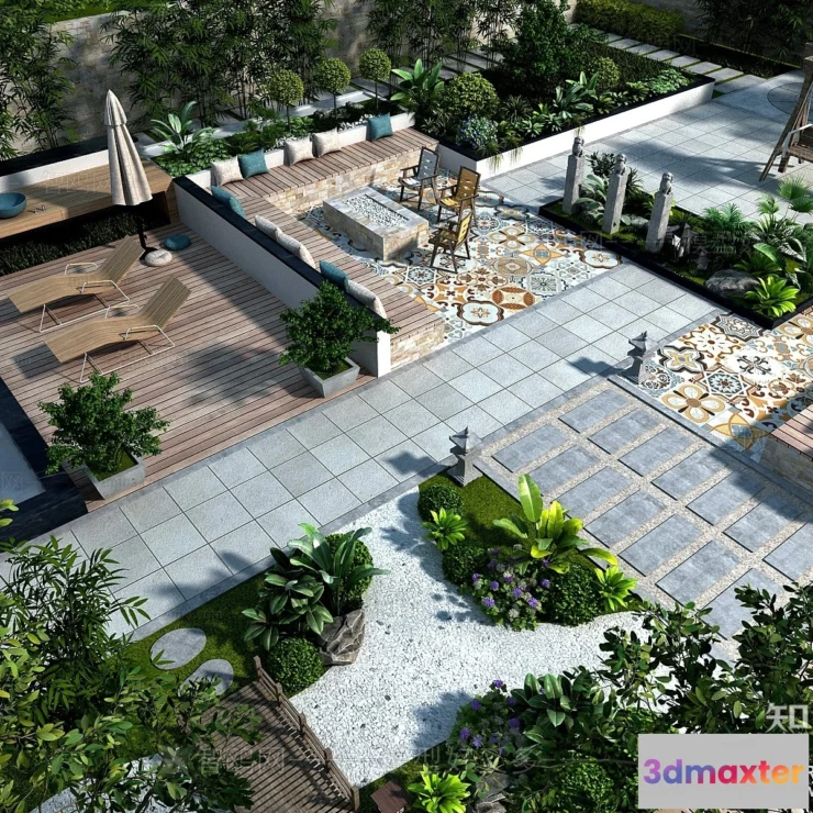 1363496 - Garden 3D Models - Architecture Decor 3D - 361 3D Max