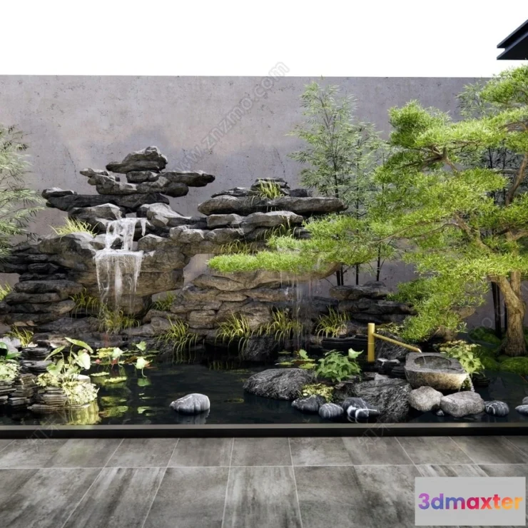 1373044 - Garden 3D Models - Architecture Decor 3D - 002 3D Max