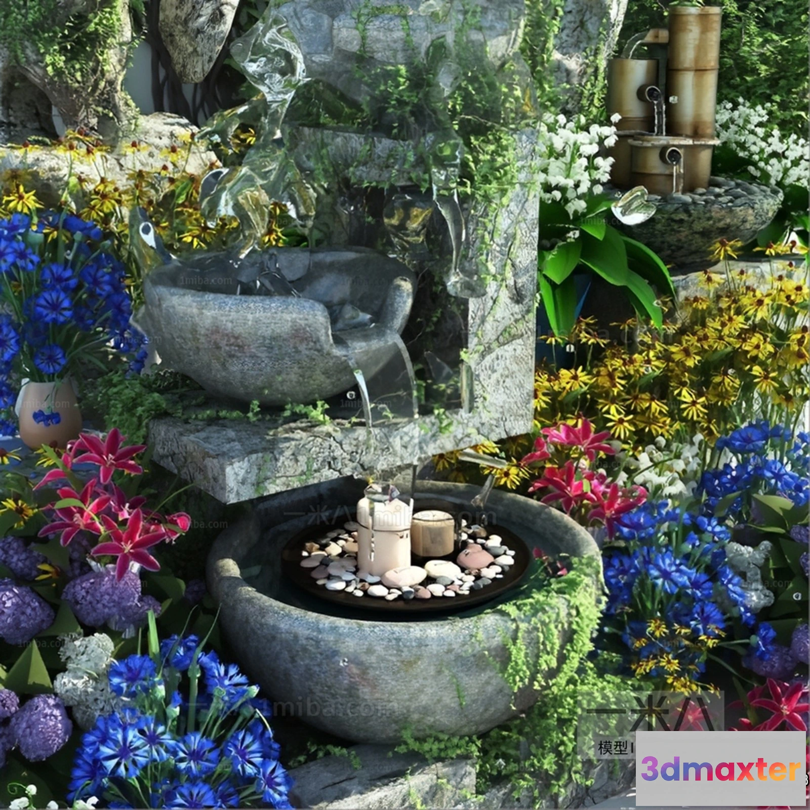 1375619 - Garden 3D Models - Architecture Decor 3D - 040 3D Max