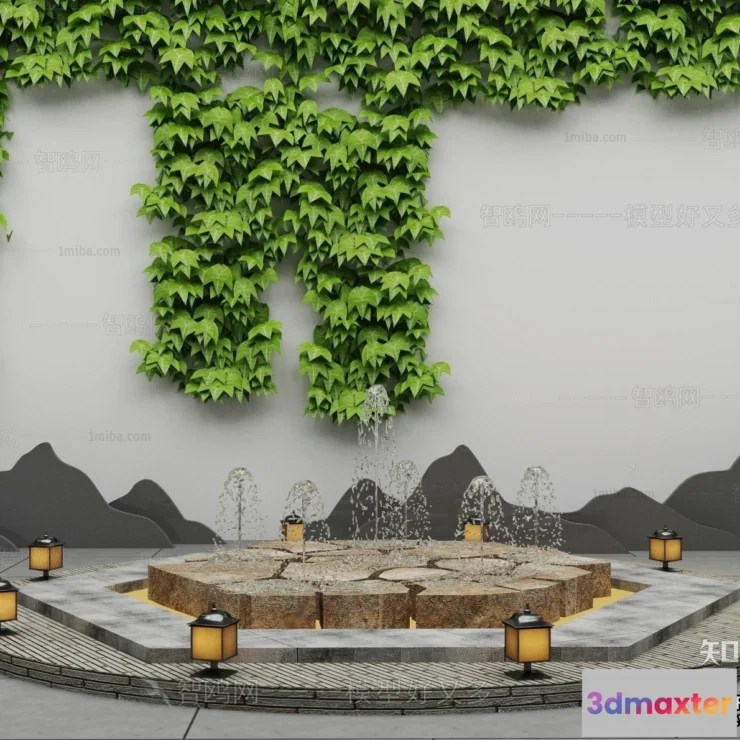 1375763 - Garden 3D Models - Architecture Decor 3D - 042 3D Max