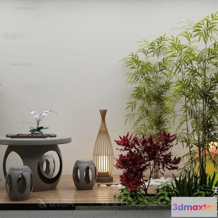 1376287 - Garden 3D Models - Architecture Decor 3D - 050 3D Max