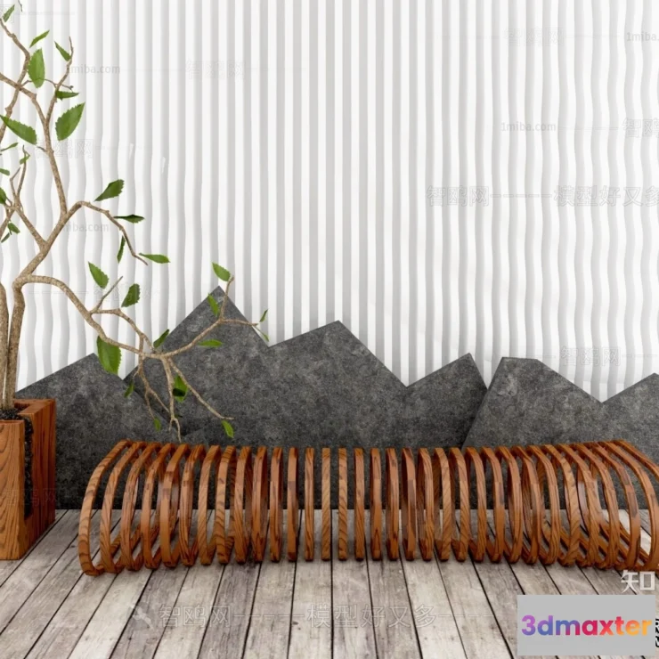 1377816 - Garden 3D Models - Architecture Decor 3D - 073 3D Max
