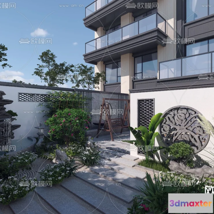 1377857 - Garden - 3D Exterior Scene - 059 3D Max