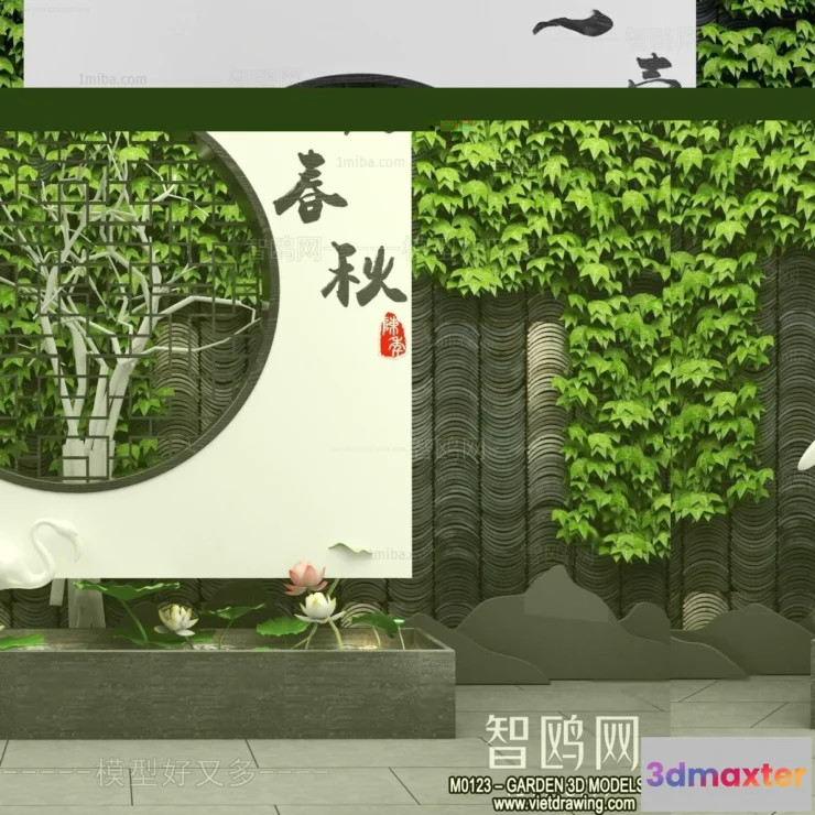 1377947 - Garden 3D Models - Architecture Decor 3D - 075 3D Max